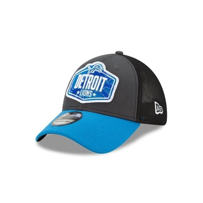 Detroit Lions Gorra | New Era NFL Draft 39thirty Stretch Fit Cap Mexico - Grises
